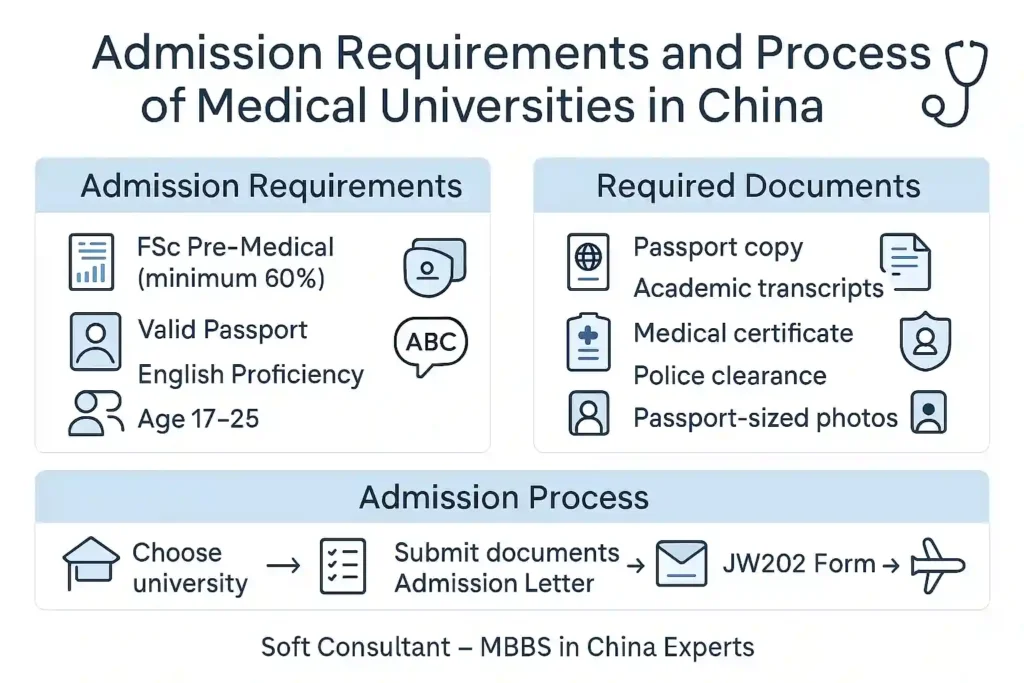 Admission Requirements and Process of Medical Universities in China
