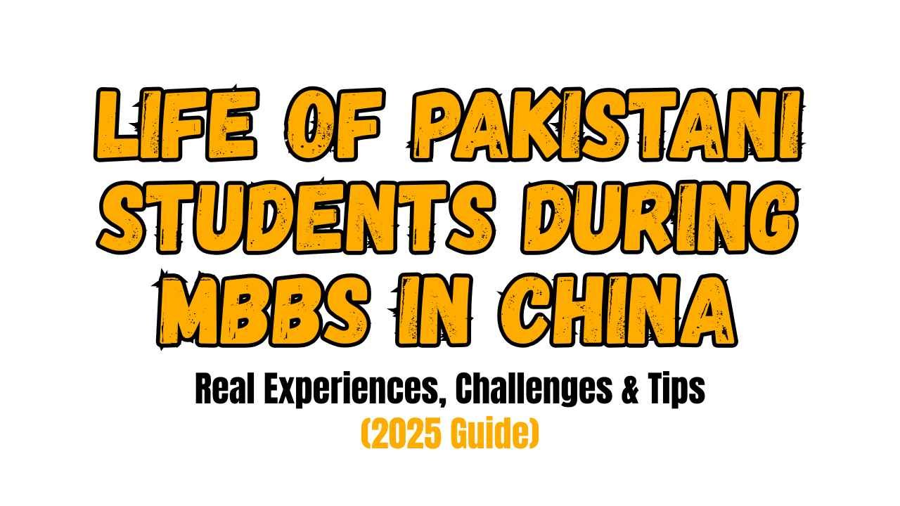 Life of Pakistani Students During MBBS in China