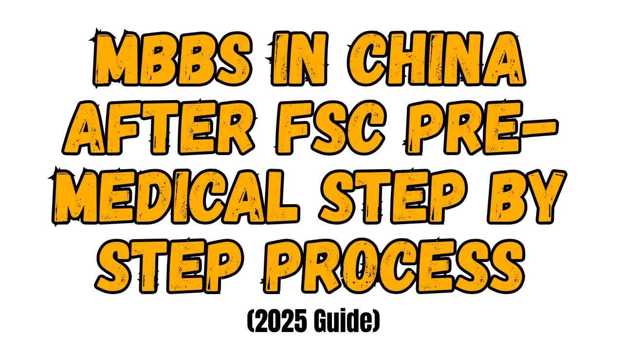 MBBS in China After FSc Pre-Medical – Step-by-Step Process