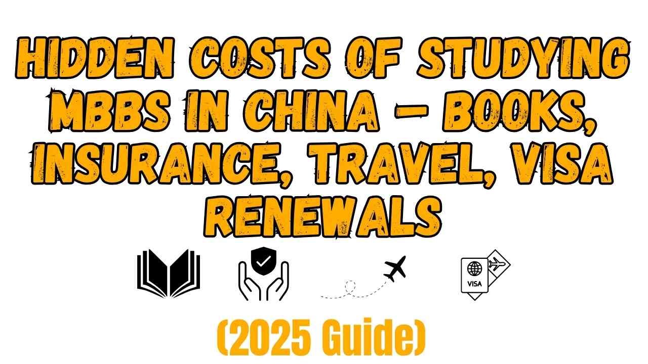 Hidden Costs of Studying MBBS in China – Books, Insurance, Travel, Visa Renewals