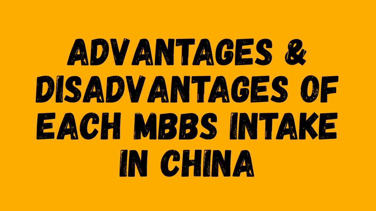 Advantages & Disadvantages of Each MBBS Intake in China
