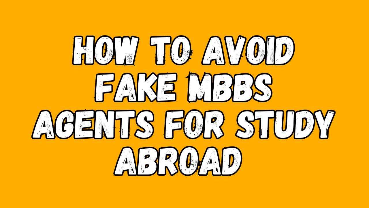 How to Avoid Fake MBBS Agents for Study Abroad