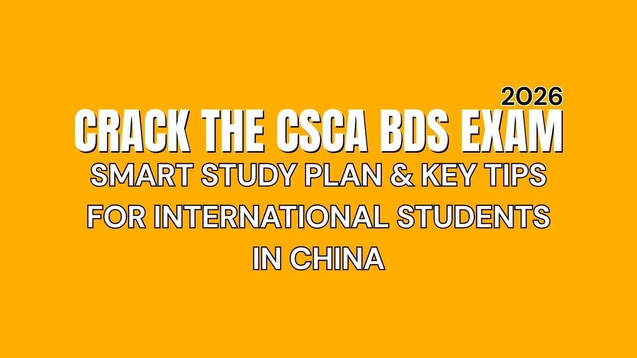 Crack the CSCA BDS Exam 2026