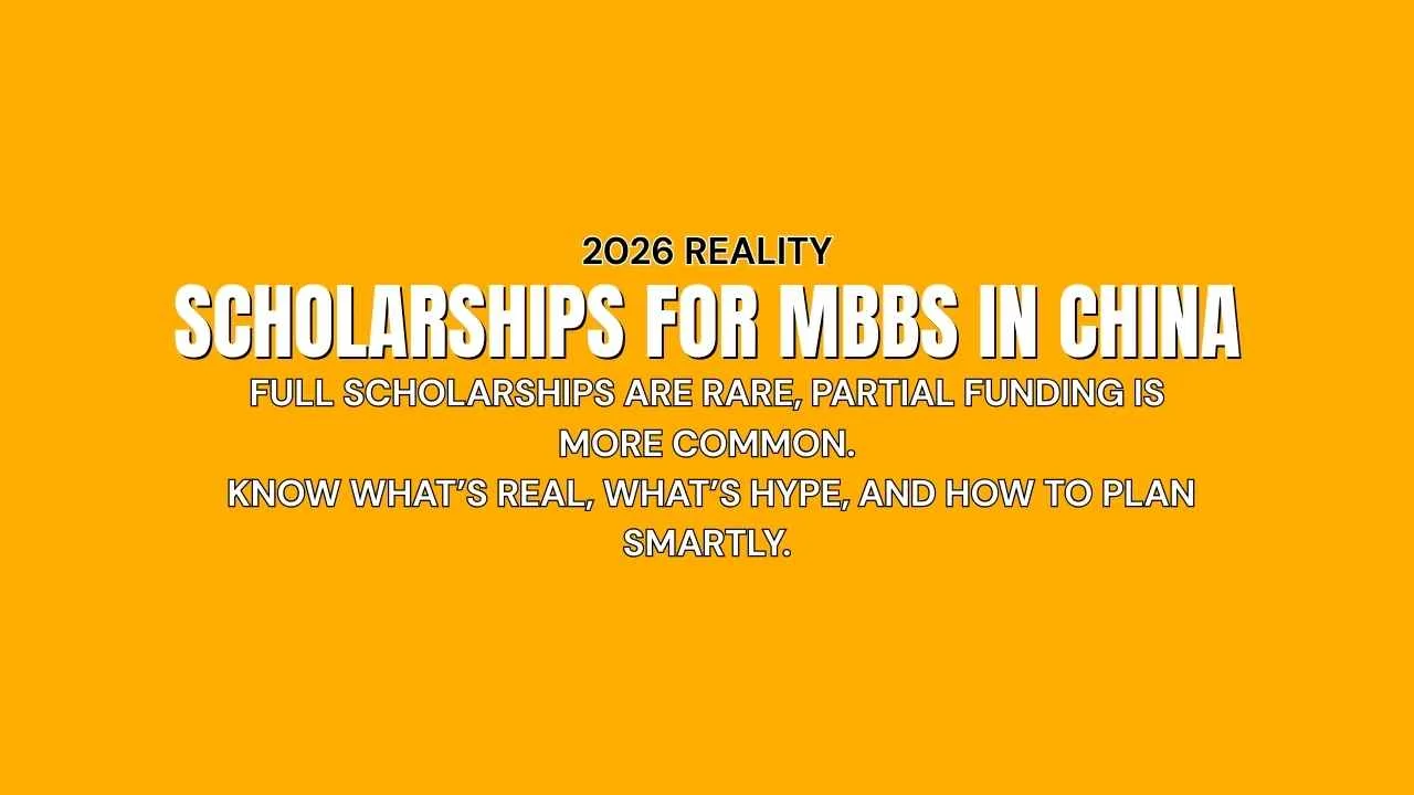 Scholarships for MBBS in China 2026