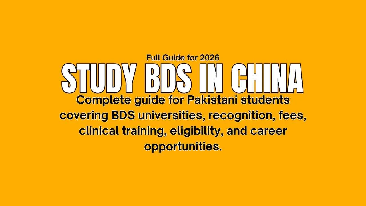 Top Dental Universities in China for Pakistani Students 2026